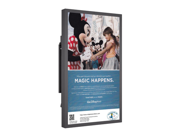 IP-65 Rated Outdoor Non-Touch Super Slim Wallmount Digital Signage Available in Sizes from 21" to 55".