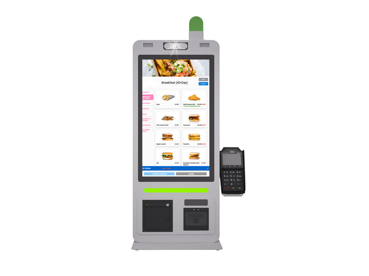 21.5” Self Order Kiosks For Restaurants with QSR Software Bundle