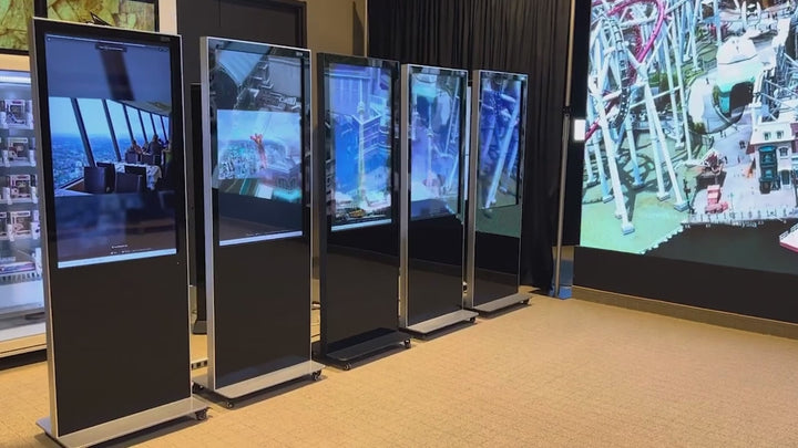 Floor Standing Digital Signage Showroom Video